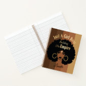 Black Girl-Komposition-Notebook Notizblock (Innenseite)