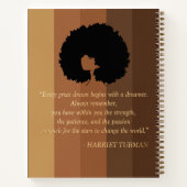 Black Girl-Komposition-Notebook Notizblock (Rückseite)