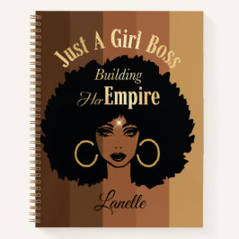 Black Girl-Komposition-Notebook Notizblock