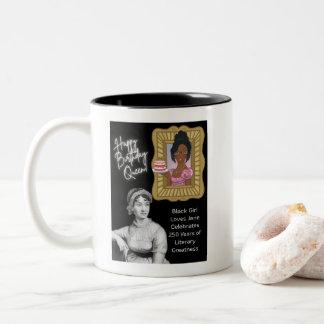 Black Girl Lieben Jane feiert Jane Austen 250 Zweifarbige Tasse