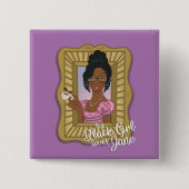 Black Girl Lieben Jane Lila Button (Vorderseite)