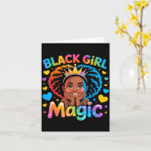 Black Girl Magic African Girl Hbcu  Karte (Gelbe Blume)