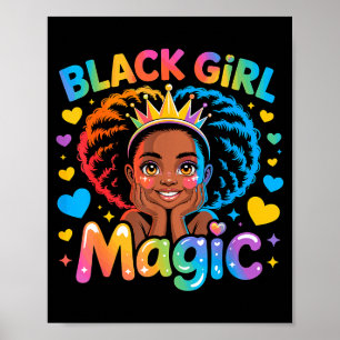 Black Girl Magic Afrikanisches Mädchen Hbcu Poster