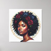 Black Girl Magic Afro Diva Leinwanddruck (Vorderseite)
