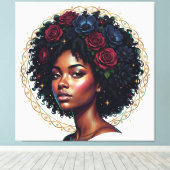 Black Girl Magic Afro Diva Leinwanddruck (Insitu (Holzboden))