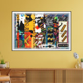 Black Girl Magic: Afrozentrisches Elegant auf Lein Leinwanddruck (Insitu (Wohnzimmer))