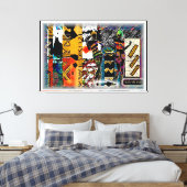 Black Girl Magic: Afrozentrisches Elegant auf Lein Leinwanddruck (Insitu (Schlafzimmer))