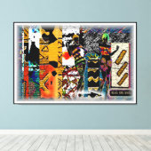 Black Girl Magic: Afrozentrisches Elegant auf Lein Leinwanddruck (Insitu (Holzboden))