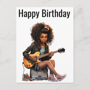 Black Girl Magic Birthday Sista Melanin Frau Feiertagspostkarte