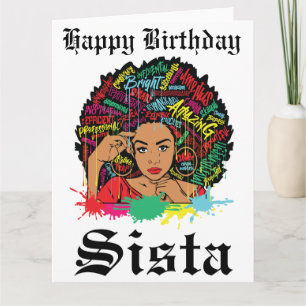 Black Girl Magic Birthday Sista Melanin Frau Karte