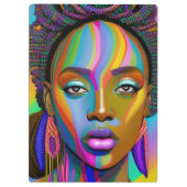 Black Girl Magic Birthday Sista Melanin Frau Klemmbrett (Rückseite)