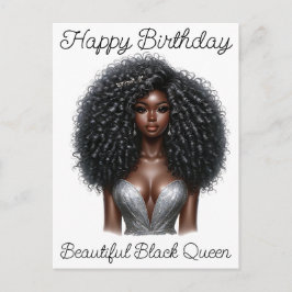 Black Girl Magic Birthday Sista Melanin Frau Postkarte