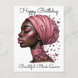 Black Girl Magic Birthday Sista Melanin Frau Postkarte