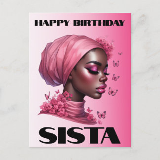 Black Girl Magic Birthday Sista Melanin Frau Postkarte