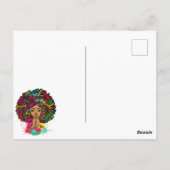 Black Girl Magic Birthday Sista Melanin Frau Postkarte (Rückseite)