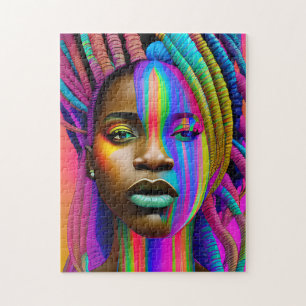 Black Girl Magic Birthday Sista Melanin Frau Puzzle