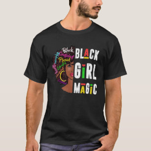 Black Girl Magic Black History Montag Panthers T-Shirt