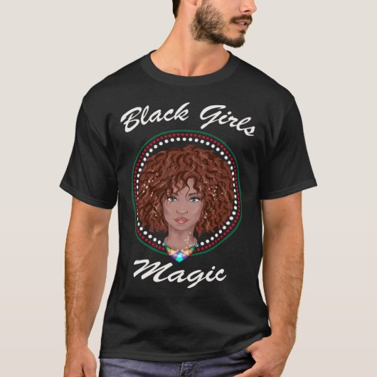 Black Girl Magic Black History Month African Ameri T-Shirt (Vorderseite)