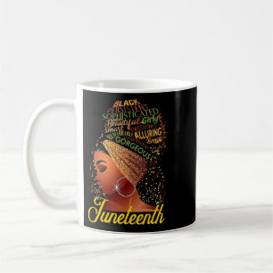 Black Girl Magic Black Queen Juneteente Afro Women Kaffeetasse