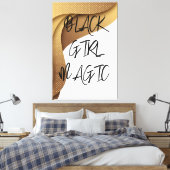 Black Girl Magic Canvas Print Leinwanddruck (Insitu (Schlafzimmer))