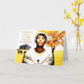 Black Girl Magic Card Karte (Gelbe Blume)