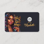 Black Girl Magic Elegantes Highlights Visitenkarte (Vorderseite)