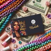 Black Girl Magic Elegantes Highlights Visitenkarte