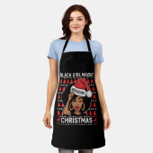 Black Girl Magic Frohe Weihnachts Afroamerikaner Schürze (Getragen)