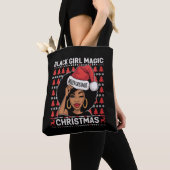 Black Girl Magic Frohe Weihnachts Afroamerikaner Tasche (Von Nahem)