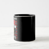 Black Girl Magic Frohe Weihnachts Afroamerikaner Zweifarbige Tasse (Mittel)