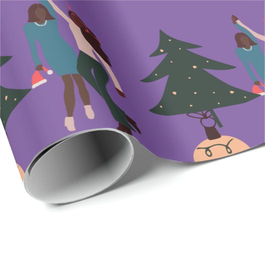 Black Girl Magic Geschenkpapier (Rolleneckpunkt)