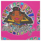 Black Girl Magic Graffiti Schwarze Frau Stoff (Nahaufnahme)
