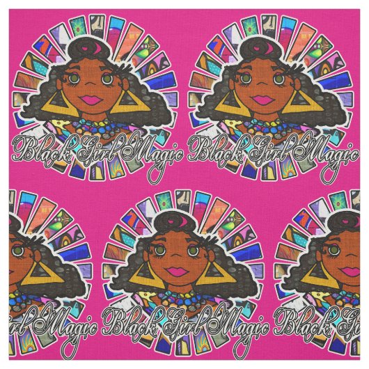 Black Girl Magic Graffiti Schwarze Frau Stoff (Muster)
