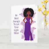 Black Girl Magic Grußkarte Karte (Gelbe Blume)