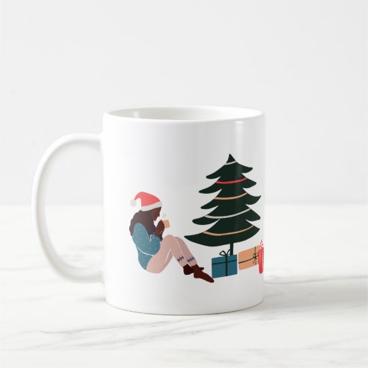Black Girl Magic Holiday Kaffeetasse (Links)