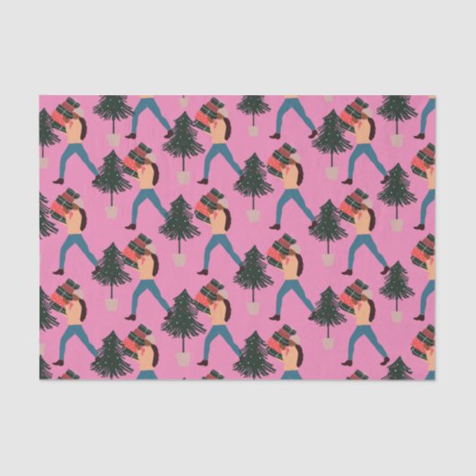 Black Girl Magic Holiday Wrapping Paper Seidenpapier (Vorderseite)