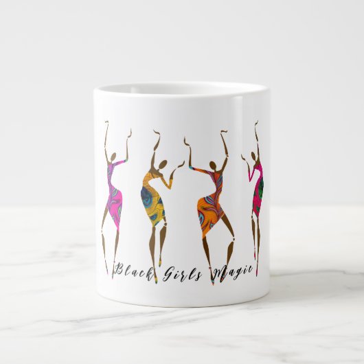 Black Girl Magic Jumbo-Tasse (Vorderseite)