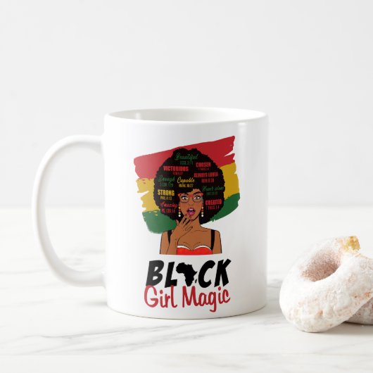 Black Girl Magic Kaffeetasse (Mit Donut)