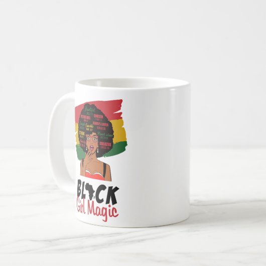 Black Girl Magic Kaffeetasse (Vorderseite Links)