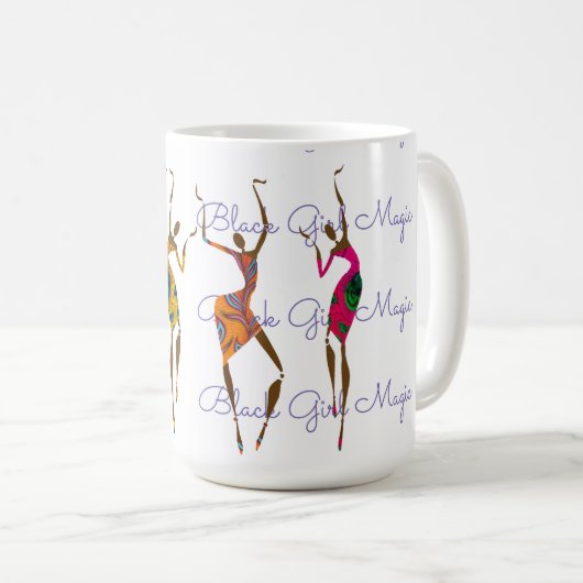 Black Girl Magic Kaffeetasse (VorderseiteRechts)