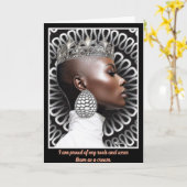 Black Girl Magic Karte (Gelbe Blume)