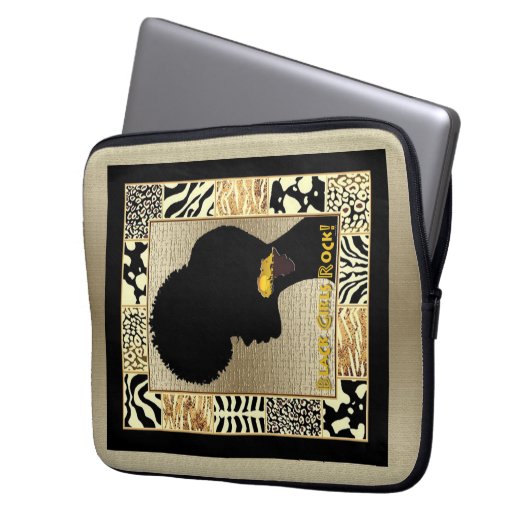 Black Girl Magic Laptopschutzhülle (Vorderseite Links)