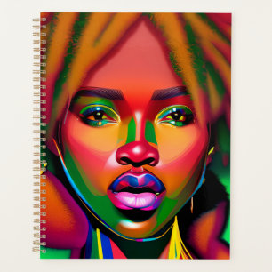 Black Girl Magic Melanin Poppin Juneteste Königin Planer