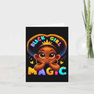 Black Girl Magic Melanin Poppin Kleinkind Juneteen Karte
