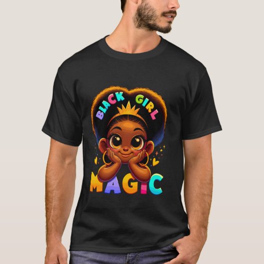 Black Girl Magic Melanin Poppin Kleinkind Juneteen T-Shirt (Vorderseite)