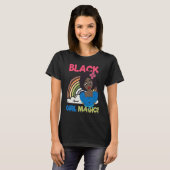 Black Girl Magic Melanin Pride African Afro Queen  T-Shirt (Vorne ganz)