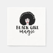 Black Girl Magic Serviette (Vorderseite)
