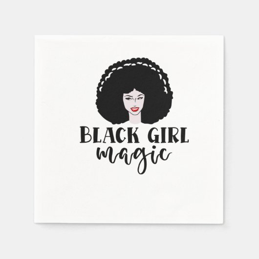 Black Girl Magic Serviette (Vorderseite)