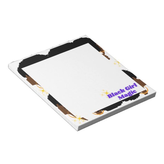 Black Girl Magic Sticky Notes Notizblock (angewinkelt)