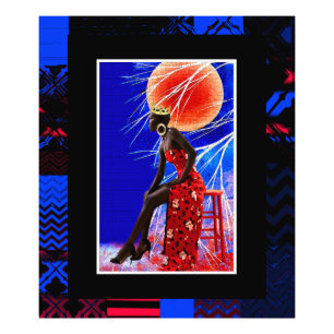 Black Girl Magic • Strahlende afrozentrische Kunst Fotodruck